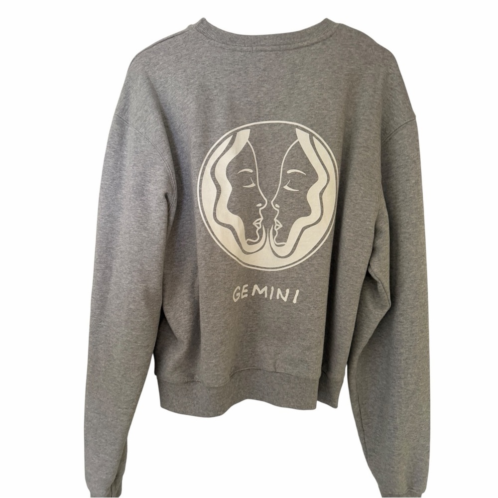 Good American Gray Crew Neck Sweater - Picture 2 of 4